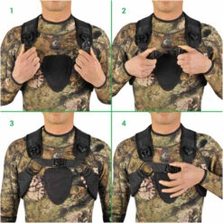 BAUDRIER OMER À LARGAGE RAPIDE 3mm NOIR -Libresurf Boutique baudrier omer a largage rapide 3mm noir 3