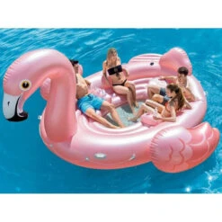 BOUEE GONFLABLE GEANTE ILE FLOTTANTE FLAMANT ROSE 5M INTEX 57267