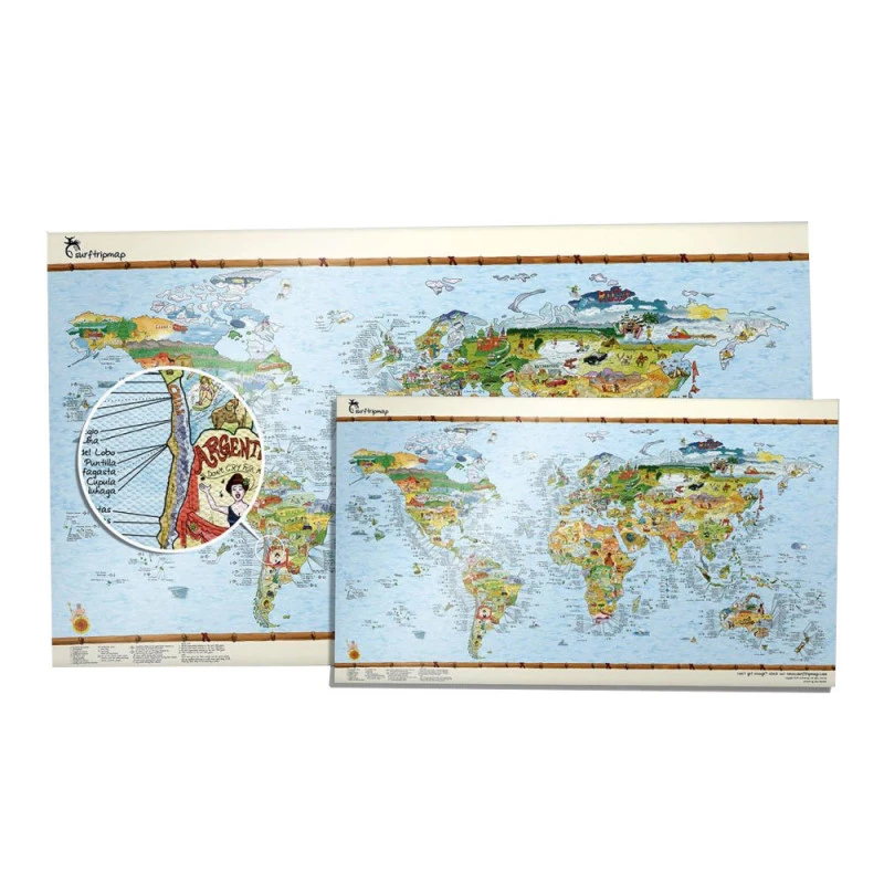 CARTE DU MONDE SURF TRIP MAP 3 CARTE DU MONDE SURF TRIP MAP – Image 3