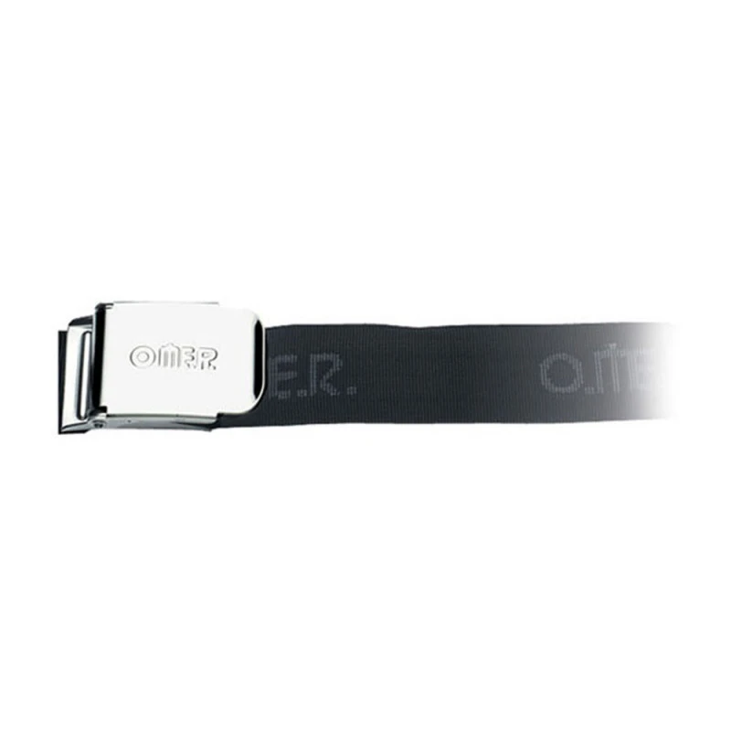 CEINTURE NYLON NOIRE BOUCLE INOX OMER 1 CEINTURE NYLON NOIRE BOUCLE INOX OMER