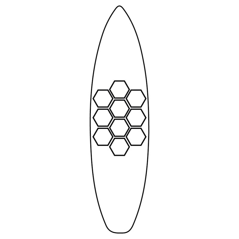 GRIP DE SURF ANTIDÉRAPANT HEXAPADS HOWZIT - 20 PCS 9 GRIP DE SURF ANTIDÉRAPANT HEXAPADS HOWZIT - 20 PCS – Image 9