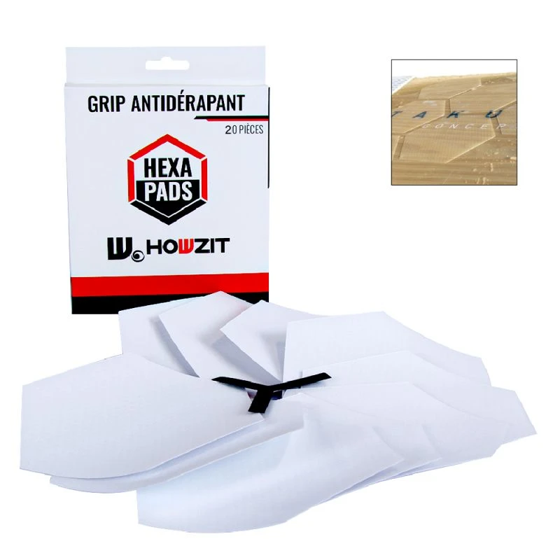 GRIP DE SURF ANTIDÉRAPANT HEXAPADS HOWZIT - 20 PCS 1 GRIP DE SURF ANTIDÉRAPANT HEXAPADS HOWZIT - 20 PCS