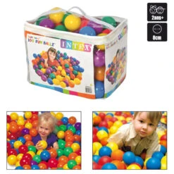Intex JEU DE 100 BALLES BALL TOYS 8 CM
