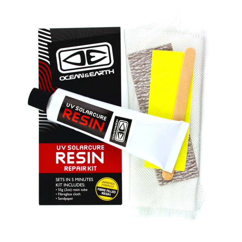 KIT DE REPARATION OCEAN AND EARTH UV SOLARCURE RESIN - POLYESTER 55G 1 KIT DE REPARATION OCEAN AND EARTH UV SOLARCURE RESIN - POLYESTER 55G