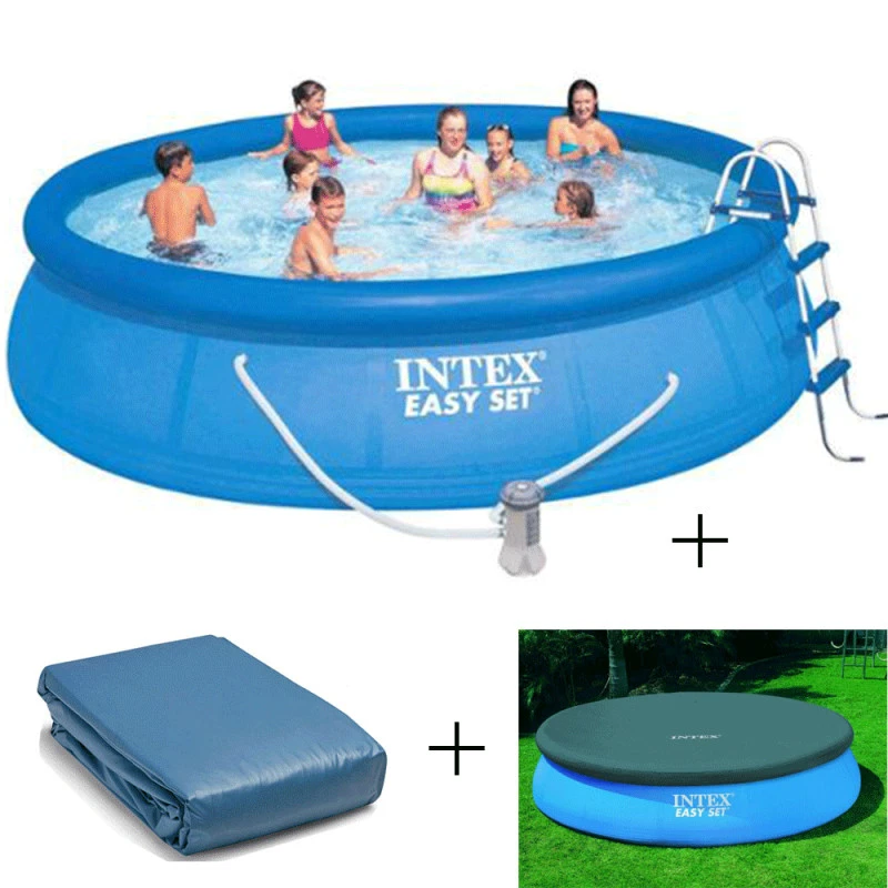 KIT PISCINE EASY SET INTEX 4M57 X 1M07 INTEX 1 KIT PISCINE EASY SET INTEX 4M57 X 1M07 INTEX