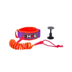 LEASH BODY BOARD HOWZIT ORANGE/VIOLET -Libresurf Boutique leash body board howzit orange violet 3