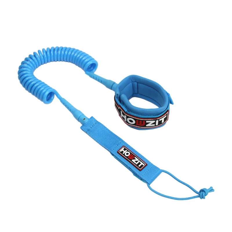 LEASH DE SUP HOWZIT COIL BLEU 9' 2 LEASH DE SUP HOWZIT COIL BLEU 9' – Image 2