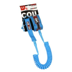 LEASH DE SUP HOWZIT COIL BLEU 9' 11 LEASH DE SUP HOWZIT COIL BLEU 9' -Libresurf Boutique leash de sup howzit coil bleu 9 1 4