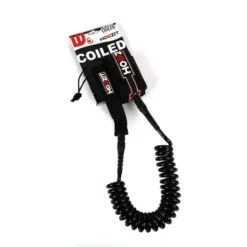 LEASH DE SUP HOWZIT COIL NOIR 9' -Libresurf Boutique leash de sup howzit coil noir 9 1 2