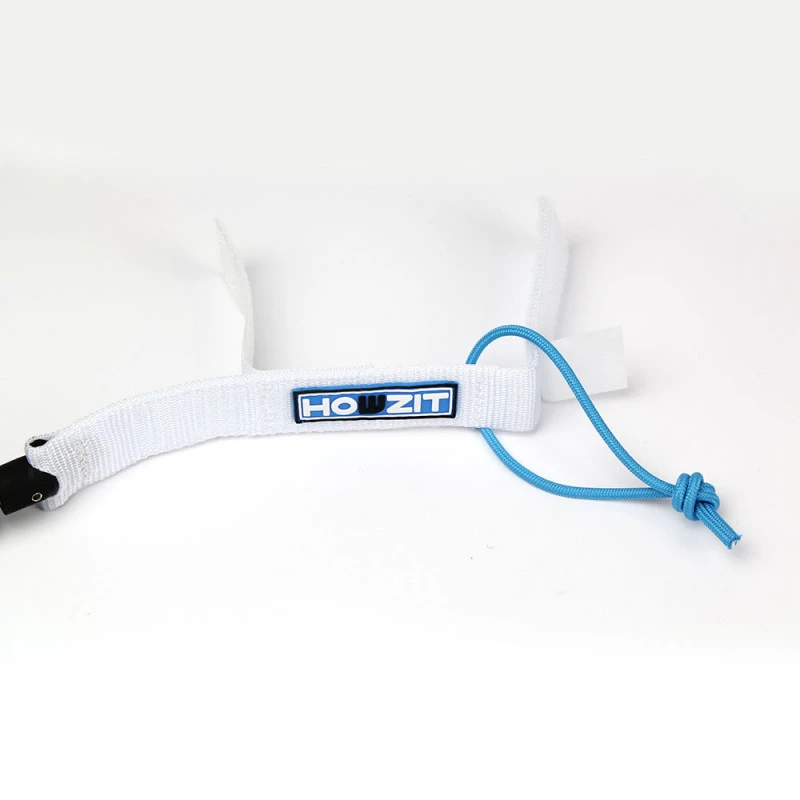 LEASH DE SUP HOWZIT DOWNWIND COIL BLANC/BLEU 6' 6 LEASH DE SUP HOWZIT DOWNWIND COIL BLANC/BLEU 6' – Image 6