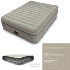 LIT GONFLABLE ELECTRIQUE INTEX TWIN COMFORT ELEVATED AIRBED FIBER 5 LIT GONFLABLE ELECTRIQUE INTEX TWIN COMFORT ELEVATED AIRBED FIBER -Libresurf Boutique lit gonflable electrique intex twin comfort elevated airbed fiber 2