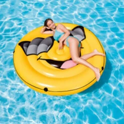 MATELAS GONFLABLE INTEX SMILEY COOL GUY ISLAND -Libresurf Boutique matelas gonflable intex smiley cool guy island 2
