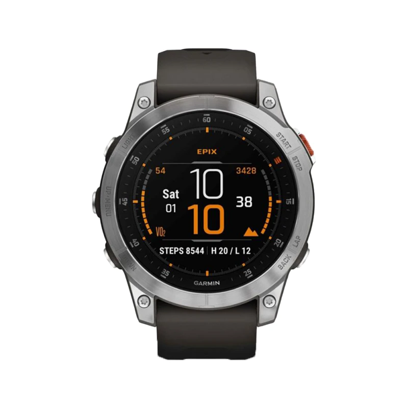 Montre EPIX (Gen2) Acier, Silver Avec Bracelet Gris - GARMIN 2 Montre EPIX (Gen2) Acier, Silver Avec Bracelet Gris - GARMIN – Image 2