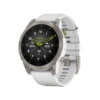 Montre EPIX (Gen2) Sapphire, Titane, Silver Avec Bracelet Blanc - GARMIN