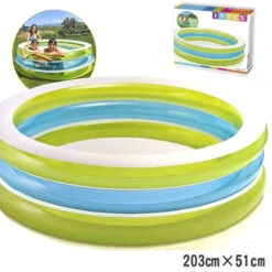 PISCINE RONDE INTEX BI-COULEUR 203 CM