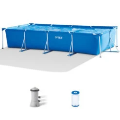 PISCINE TUBULAIRE INTEX METAL FRAME 4,50 X 2,20 X 0,84 M