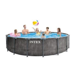 PISCINE TUBULAIRE INTEX ROND BALTIK EFFET BOIS 5.49 X 1.22 M 6 PISCINE TUBULAIRE INTEX ROND BALTIK EFFET BOIS 5.49 X 1.22 M -Libresurf Boutique piscine tubulaire intex rond baltik effet bois 549 x 122 m 2
