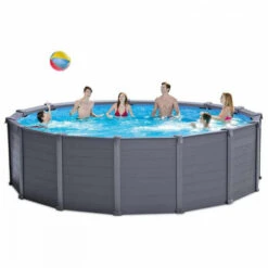 PISCINE TUBULAIRE RONDE INTEX PVC GRAPHITE 4.78 X 1.24 M 11 PISCINE TUBULAIRE RONDE INTEX PVC GRAPHITE 4.78 X 1.24 M -Libresurf Boutique piscine tubulaire ronde intex pvc graphite 478 x 124 m 4