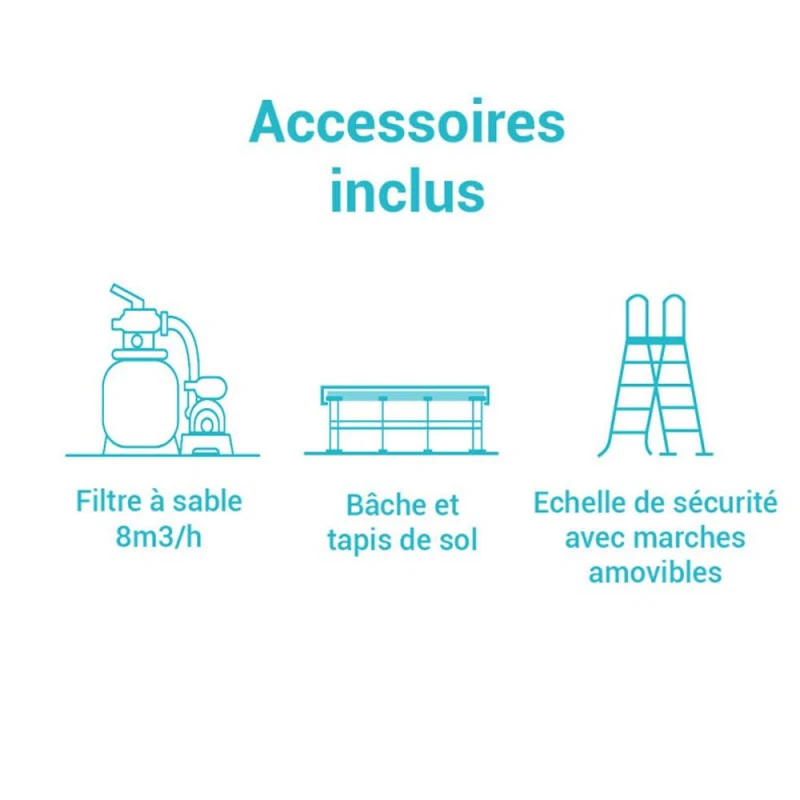 PISCINE TUBULAIRE RONDE INTEX ULTRA XTR 7.32 X 1.32 M 5 PISCINE TUBULAIRE RONDE INTEX ULTRA XTR 7.32 X 1.32 M – Image 5