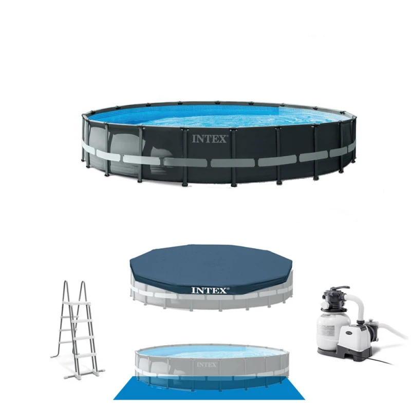 PISCINE TUBULAIRE RONDE INTEX ULTRA XTR 7.32 X 1.32 M 1 PISCINE TUBULAIRE RONDE INTEX ULTRA XTR 7.32 X 1.32 M