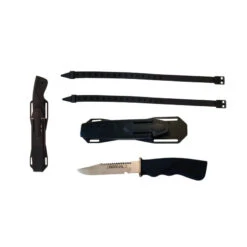 Poignard NARVAL NOIR, Manche Néoprène - Imersion -Libresurf Boutique poignard narval noir manche neoprene imersion 2