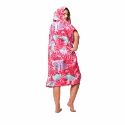PONCHO AFTER BIG LEAVES BURNT PINK -Libresurf Boutique poncho after big leaves burnt pink 2