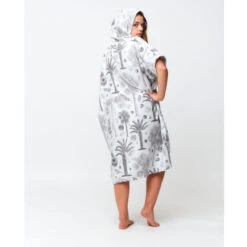 PONCHO AFTER BOTANICAL LIGHT GREY 7 PONCHO AFTER BOTANICAL LIGHT GREY -Libresurf Boutique poncho after botanical light grey 3