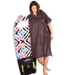 PONCHO AFTER ESSENTIAL WAVES NOIR TU -Libresurf Boutique poncho after essential waves noir tu 2