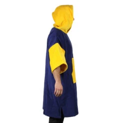 Poncho Howzit Bleu/jaune -Libresurf Boutique poncho howzit bleu jaune 3