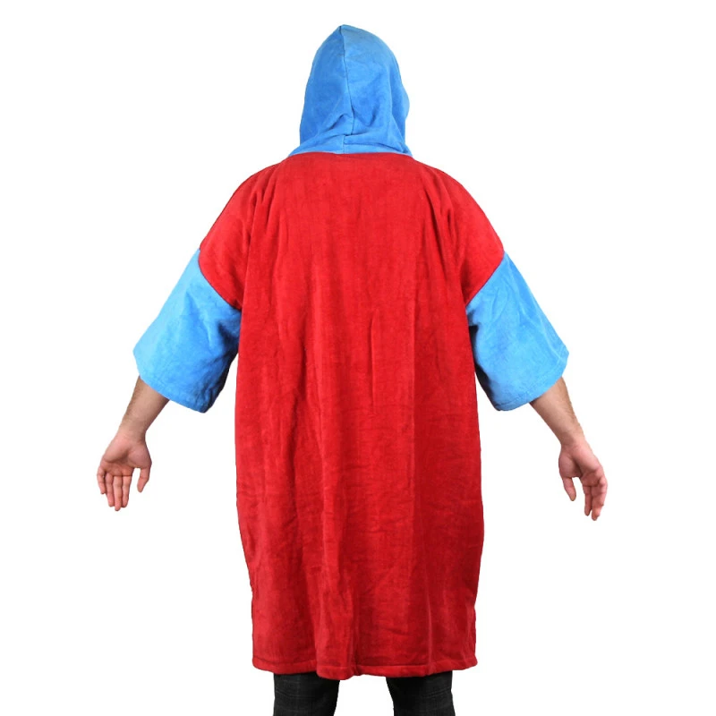 Poncho Howzit Bleu/rouge 10 Poncho Howzit Bleu/rouge – Image 10