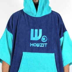 Poncho Howzit Bleu/vert TU -Libresurf Boutique poncho howzit bleu vert tu 3