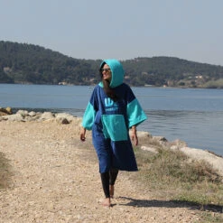 Poncho Howzit Bleu/vert TU -Libresurf Boutique poncho howzit bleu vert tu 8