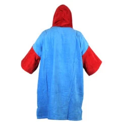 Poncho Howzit Rouge/bleu -Libresurf Boutique poncho howzit rouge bleu 4
