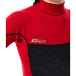 SHORTY JOBE BOSTON 2MM ENFANT BACKZIP ROUGE M -Libresurf Boutique shorty jobe boston 2mm enfant backzip rouge m 2