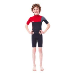 SHORTY JOBE BOSTON 2MM ENFANT BACKZIP ROUGE M -Libresurf Boutique shorty jobe boston 2mm enfant backzip rouge m 4
