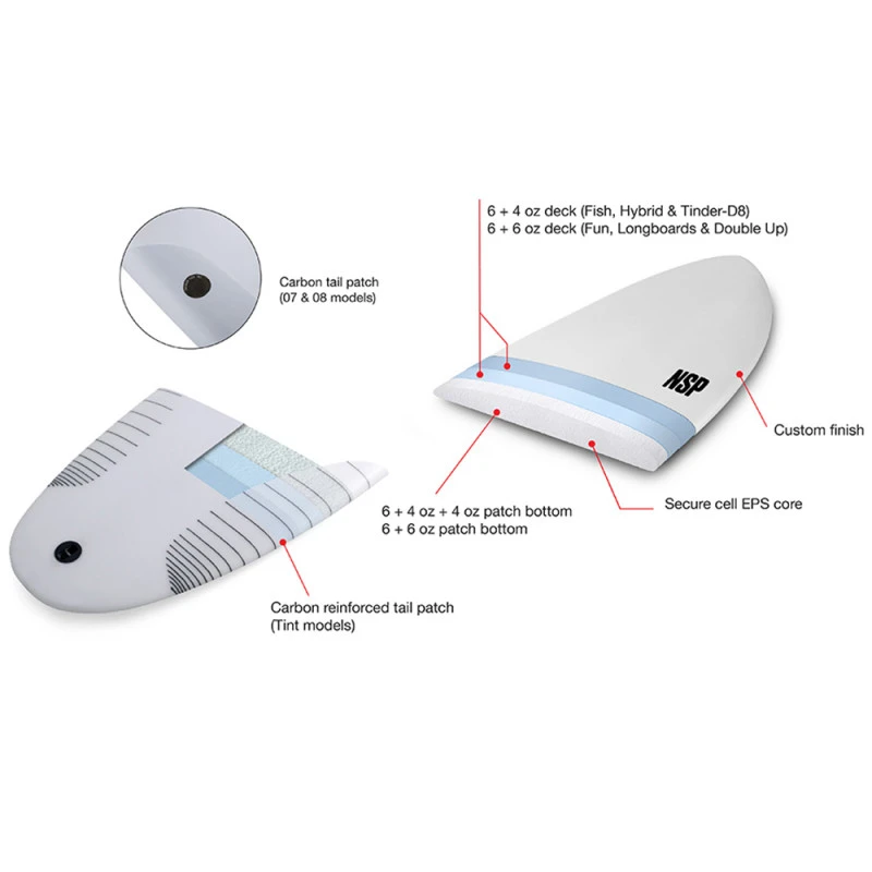 SURF NSP PROTECH TINDER D8 6.2 VERT 10 SURF NSP PROTECH TINDER D8 6.2 VERT – Image 10